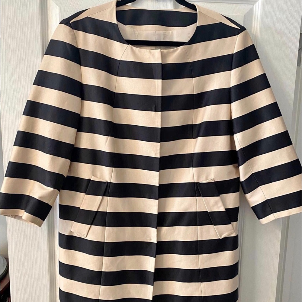 Bianca Nygard Cream & Black Jacket Size 16